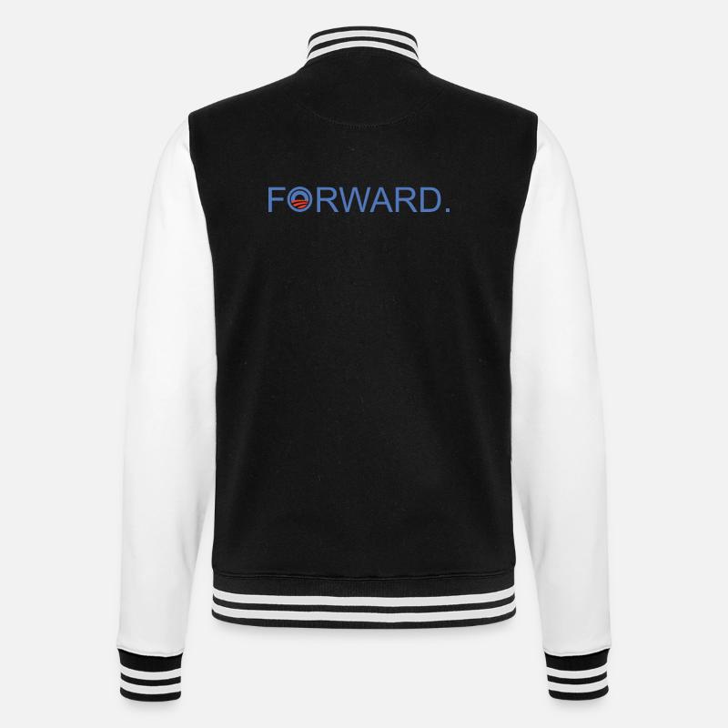 Forward Obama 2012. - College-Sweatjacke - Schwarz/Weiß