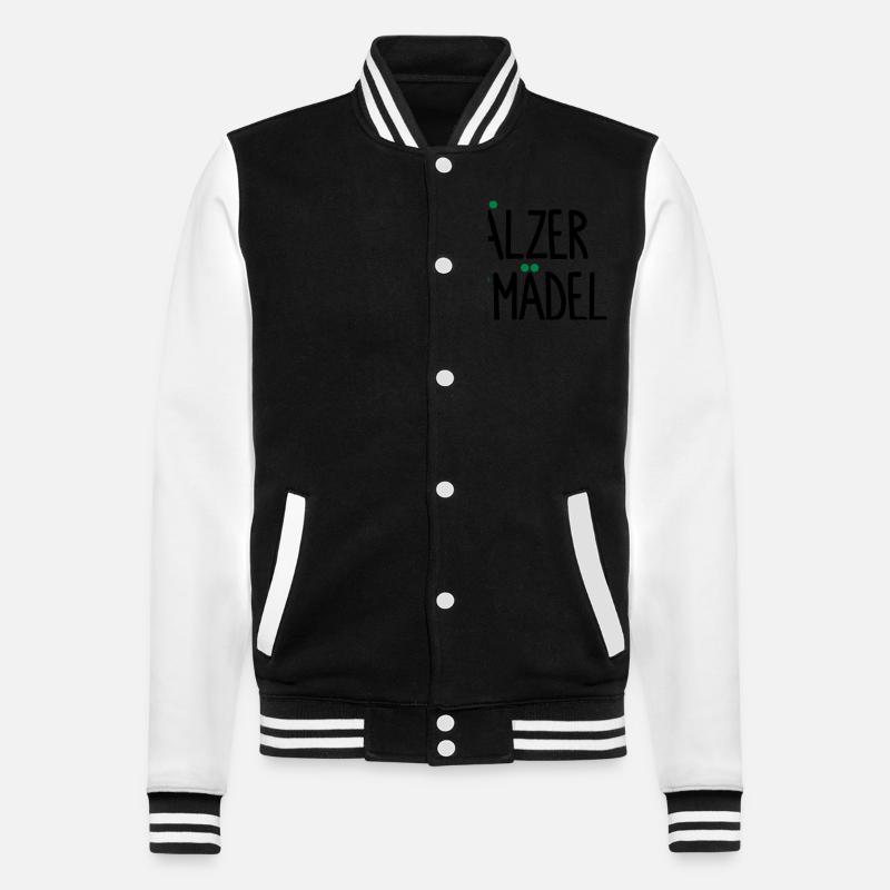 Pälzer Mädel - Veste Teddy - noir/blanc