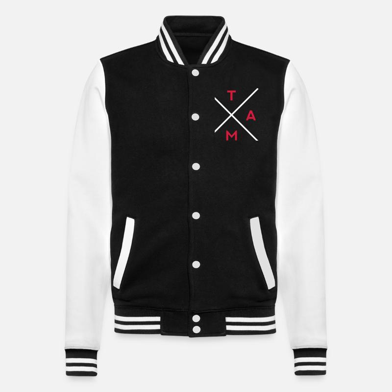 TEAM - Veste Teddy - noir/blanc