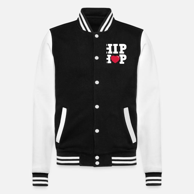 I heart Hip Hop - Veste Teddy - noir/blanc