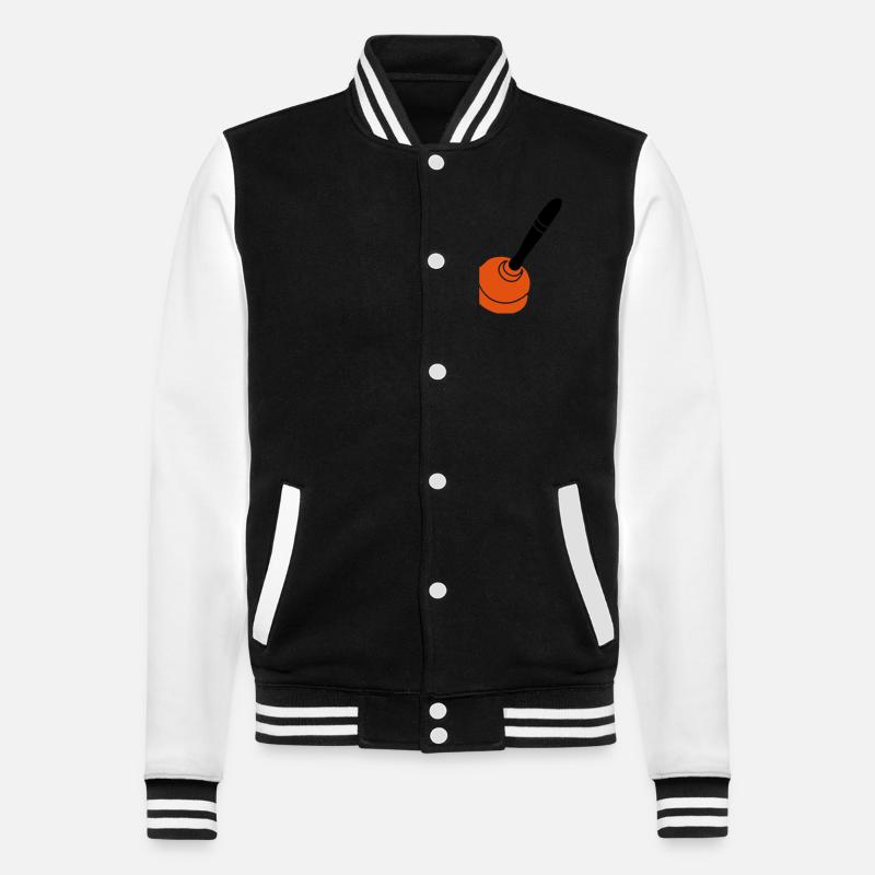 suck - College Sweat Jacket - black/white