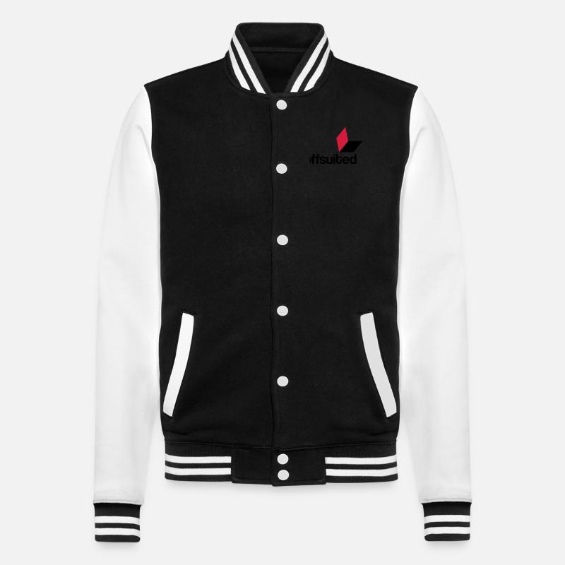 offsuited logo schwarz - College-Sweatjacke - Schwarz/Weiß