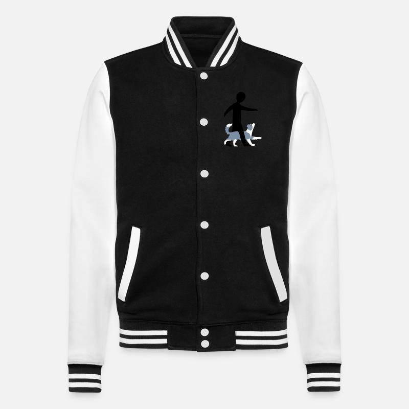 Dog Dancing 3-5 - College-Sweatjacke - Schwarz/Weiß