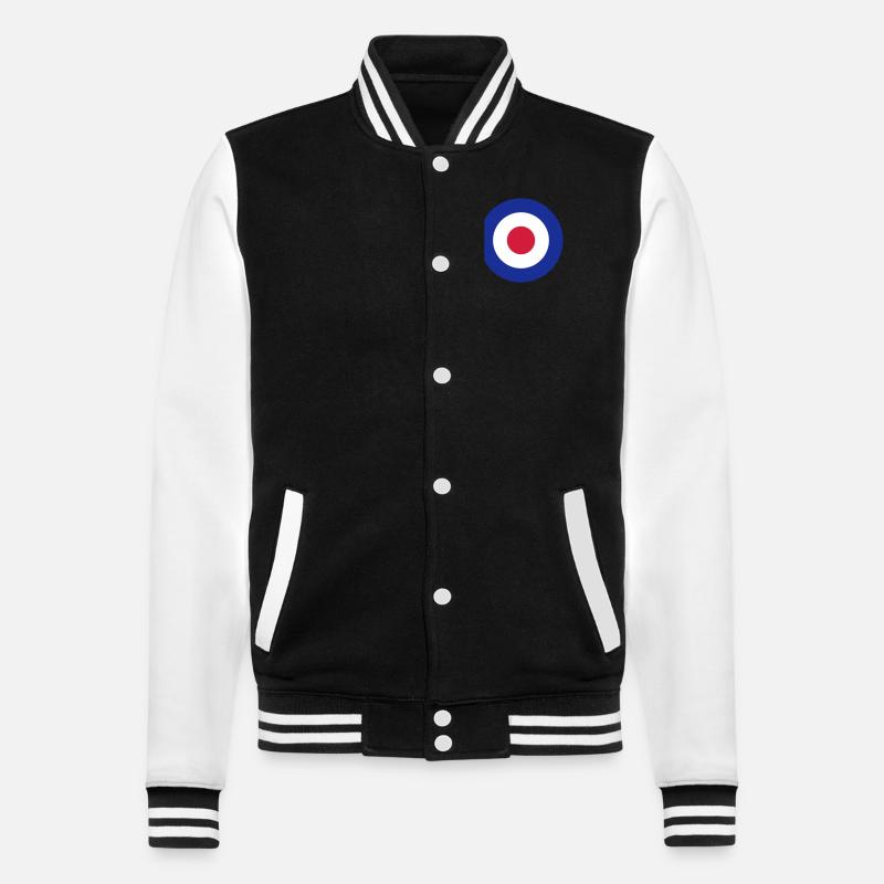 Mod Target United Kingdom Großbritannien - College Sweat Jacket - black/white