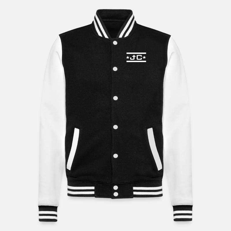 JC Logo - College Sweat Jacket - black/white