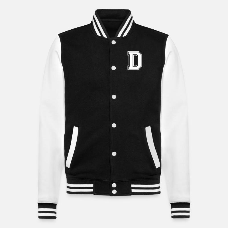 d - College Sweat Jacket - black/white
