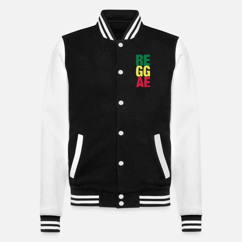 reggae - Veste Teddy - noir/blanc