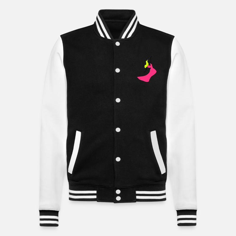 Princesse / Danseuse - Couleurs de motifs personnalisables - Veste Teddy - noir/blanc