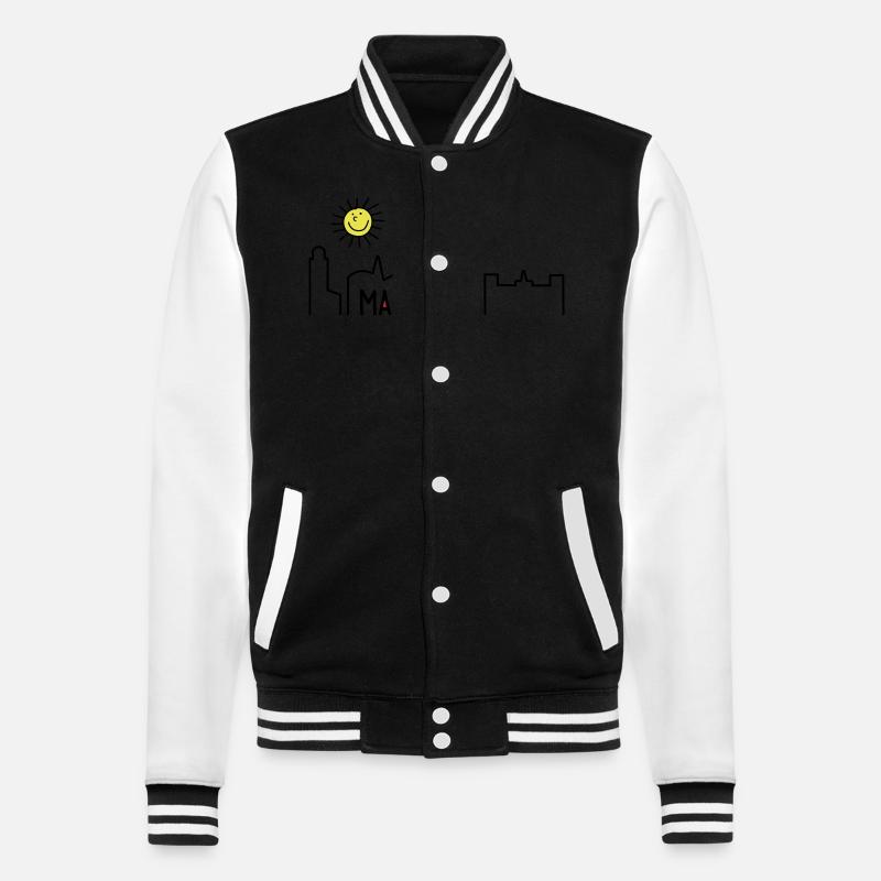 Majorque en été - Veste Teddy - noir/blanc