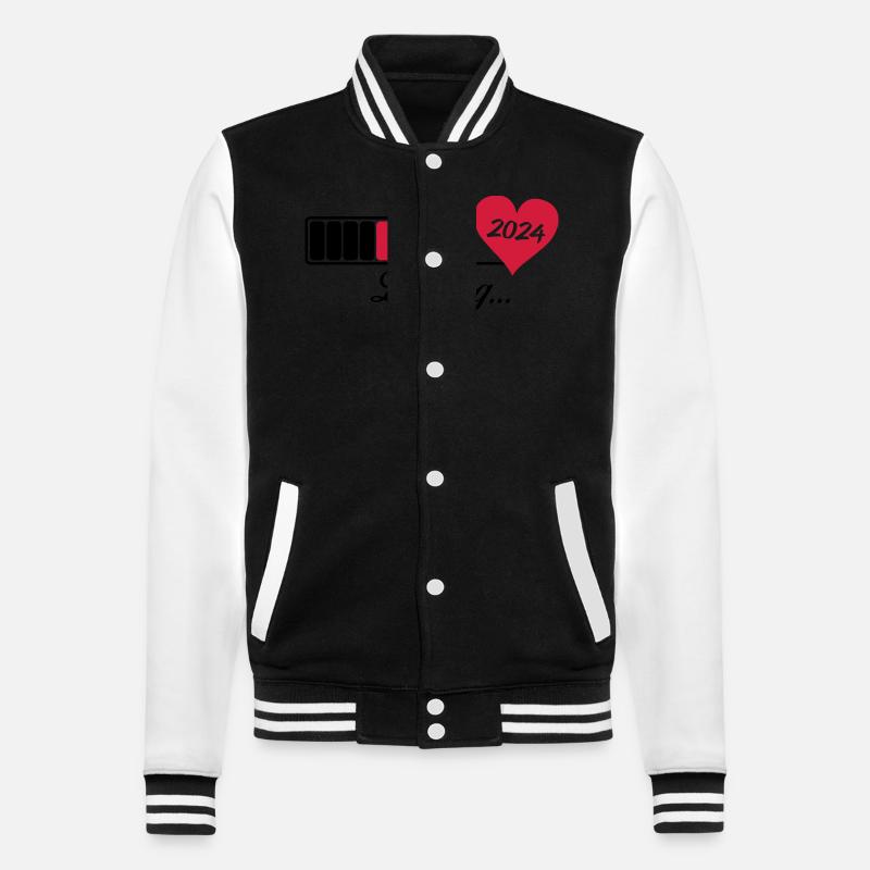 loading 2024 - College-Sweatjacke - Schwarz/Weiß