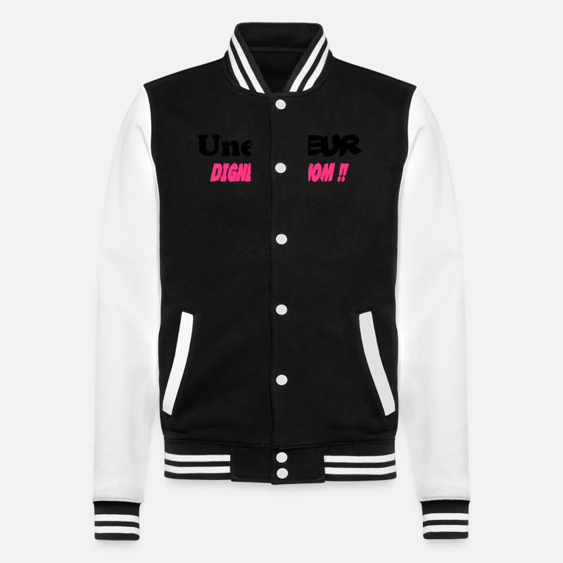 Une SOEUR digne de ce nom !!! - Veste Teddy - noir/blanc