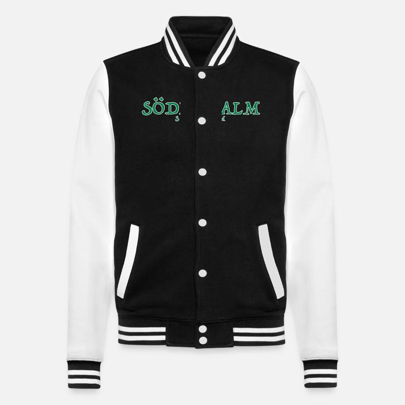 Södermalm STHLM - Veste Teddy - noir/blanc
