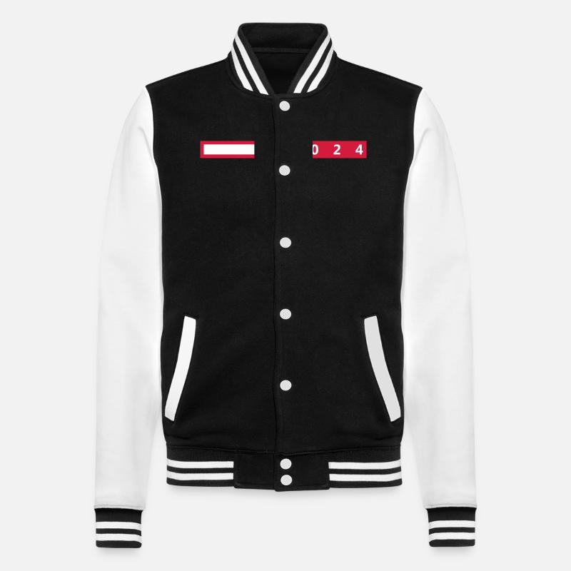 2024 year - College Sweat Jacket - black/white