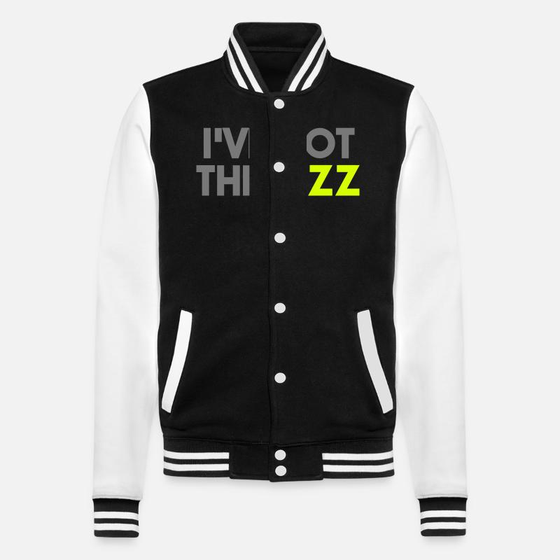 I'VE GOT THE RIZZ - College Sweat Jacket - black/white