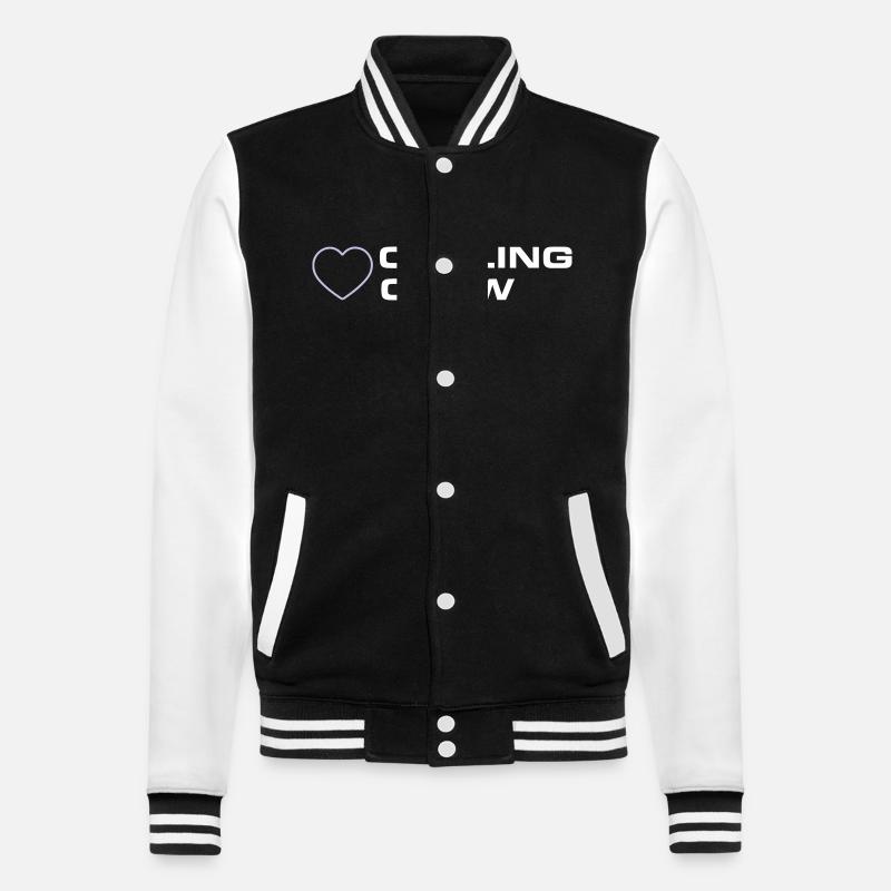 Cycling Crew - College Sweat Jacket - black/white