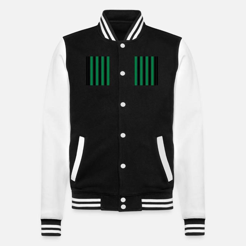 barcode - College Sweat Jacket - black/white