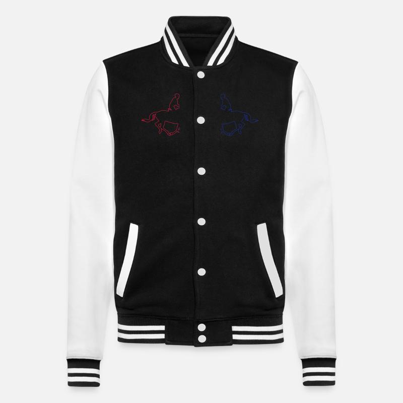 Cavalier 2 - Veste Teddy - noir/blanc