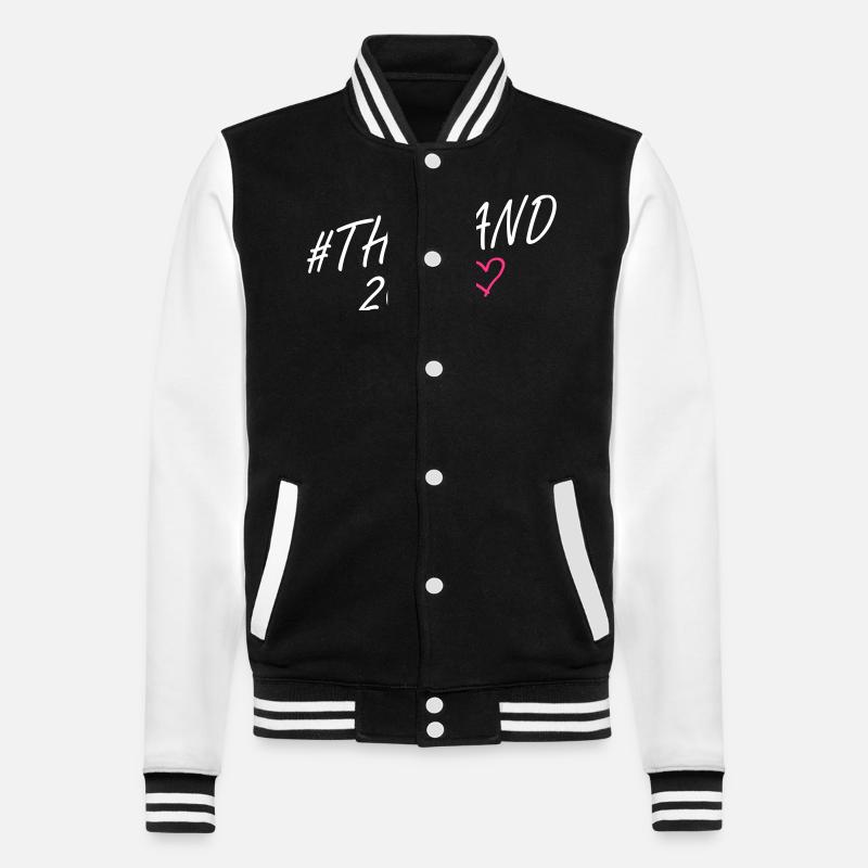 Thaïlande 2024 Heart Trip - Veste Teddy - noir/blanc