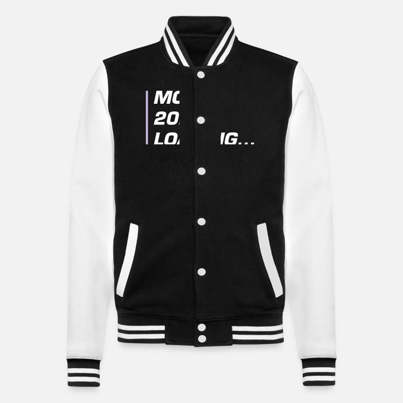 Mama 2024 Loading Mom - College Sweat Jacket - black/white