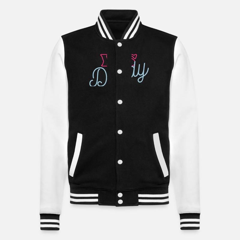 yes Daddy - College-Sweatjacke - Schwarz/Weiß