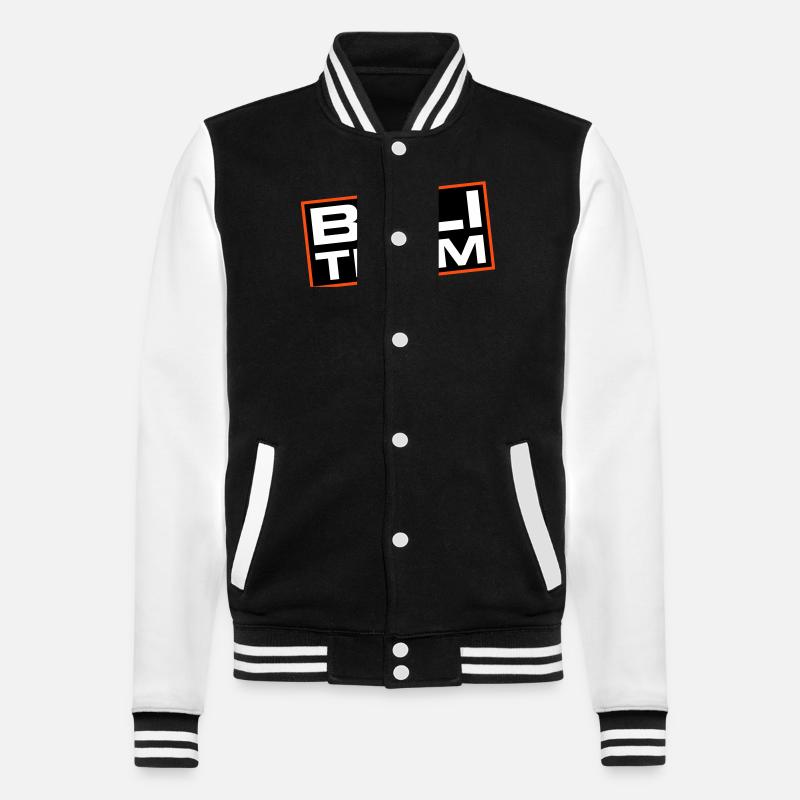 Bali Team - College-Sweatjacke - Schwarz/Weiß