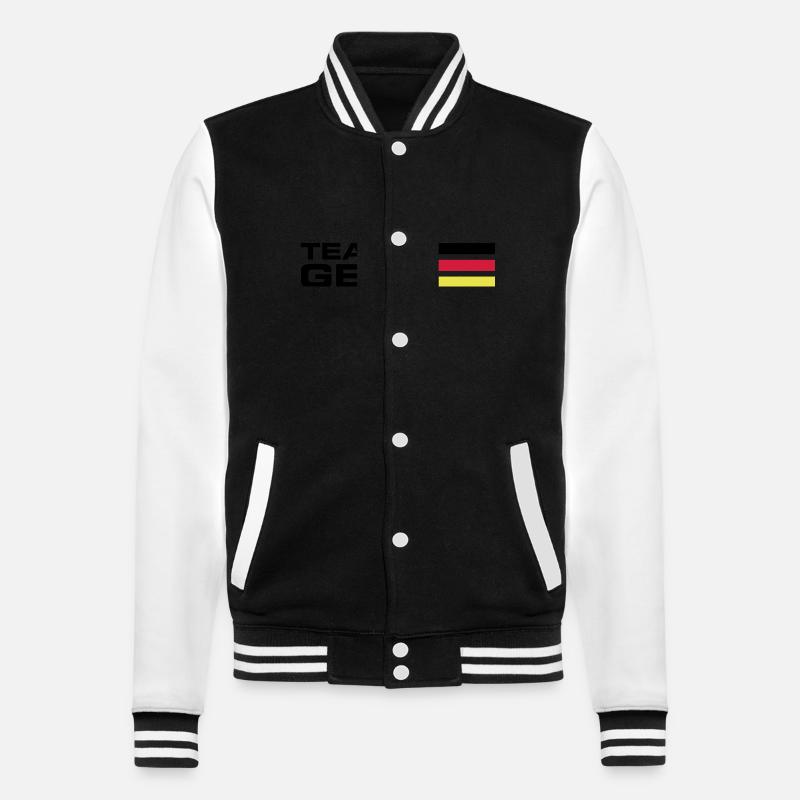 Team Germany - College-Sweatjacke - Schwarz/Weiß