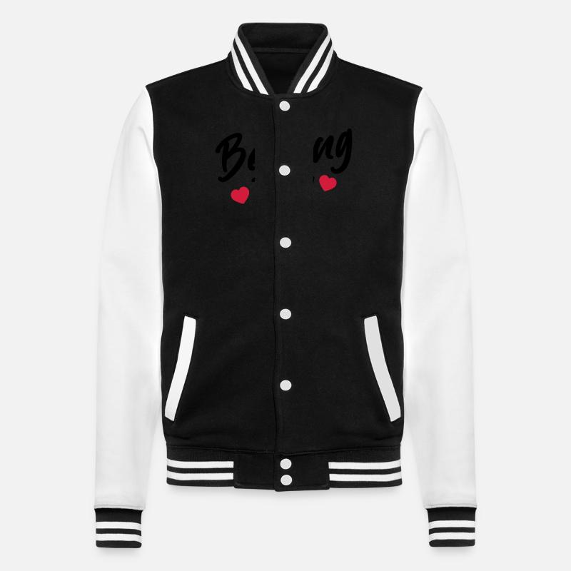 Bowling Team - College-Sweatjacke - Schwarz/Weiß