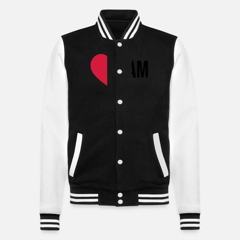 Icône du cœur de l’équipe - Veste Teddy - noir/blanc