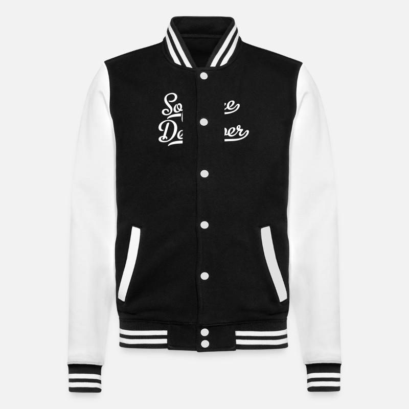 Software Developer - College Sweat Jacket - black/white