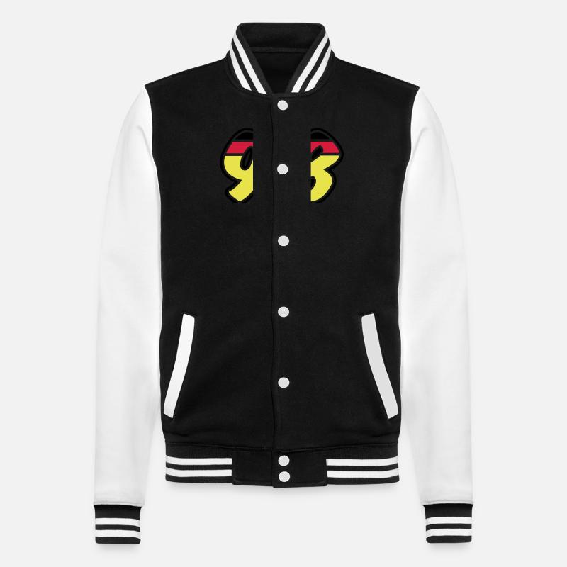98 Symbole numérique Allemagne - Veste Teddy - noir/blanc