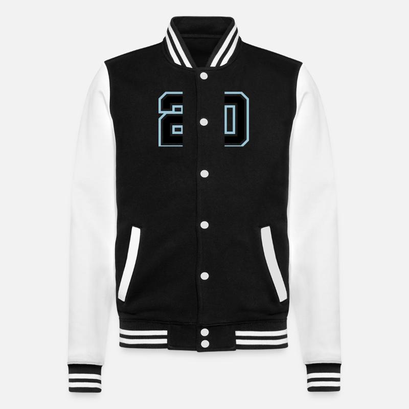 Symbole de 20 chiffres - Veste Teddy - noir/blanc