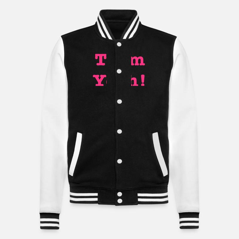 Team Yes 1 - College Sweat Jacket - black/white