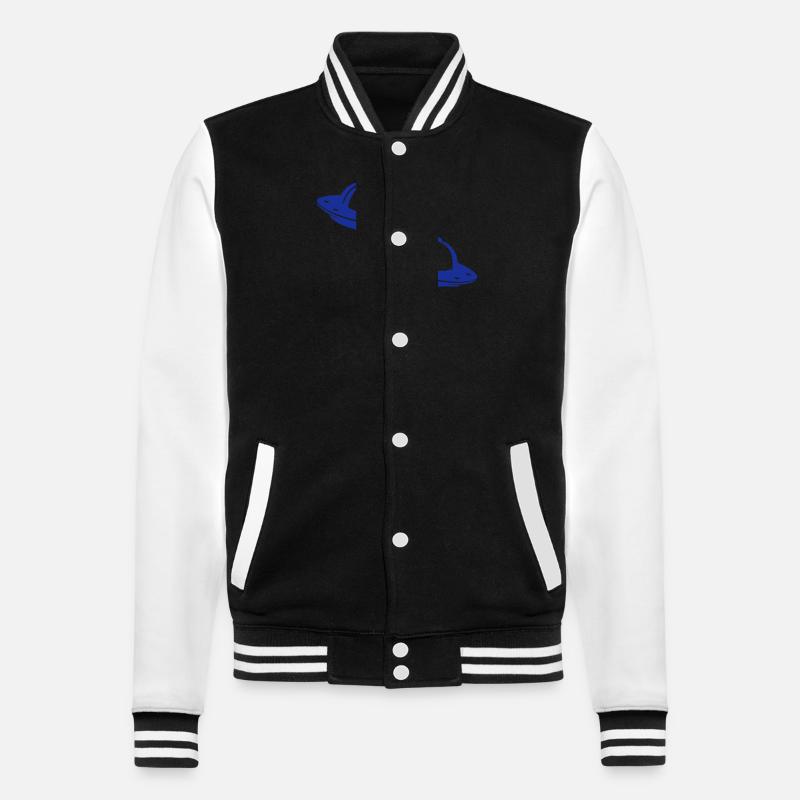 Ufos - College Sweat Jacket - black/white