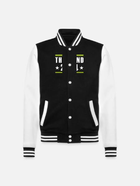 Thailand 2024 - College-Sweatjacke - Schwarz/Weiß