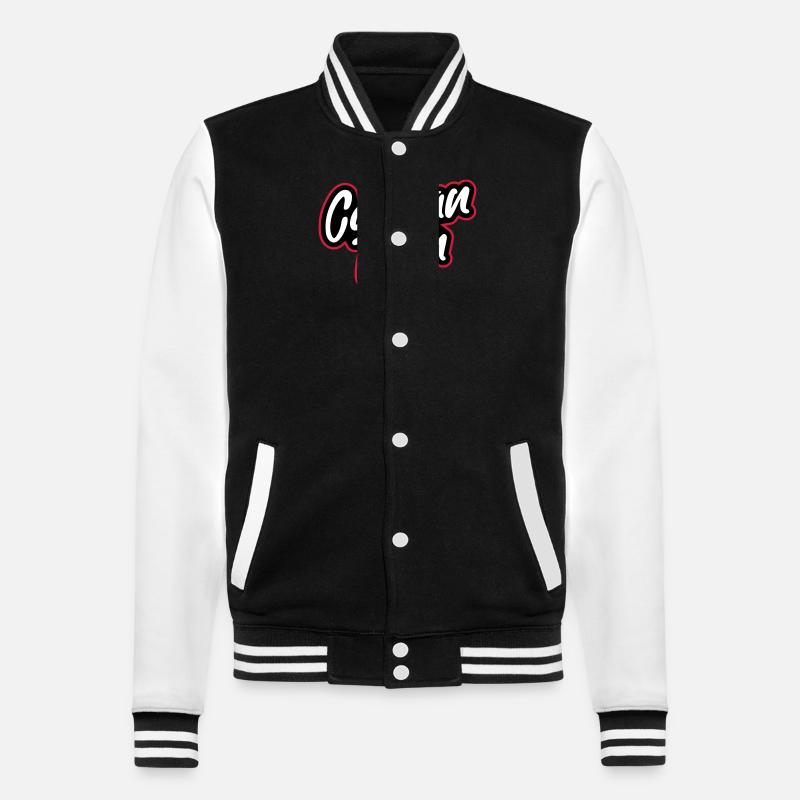 Cancun Team - College-Sweatjacke - Schwarz/Weiß