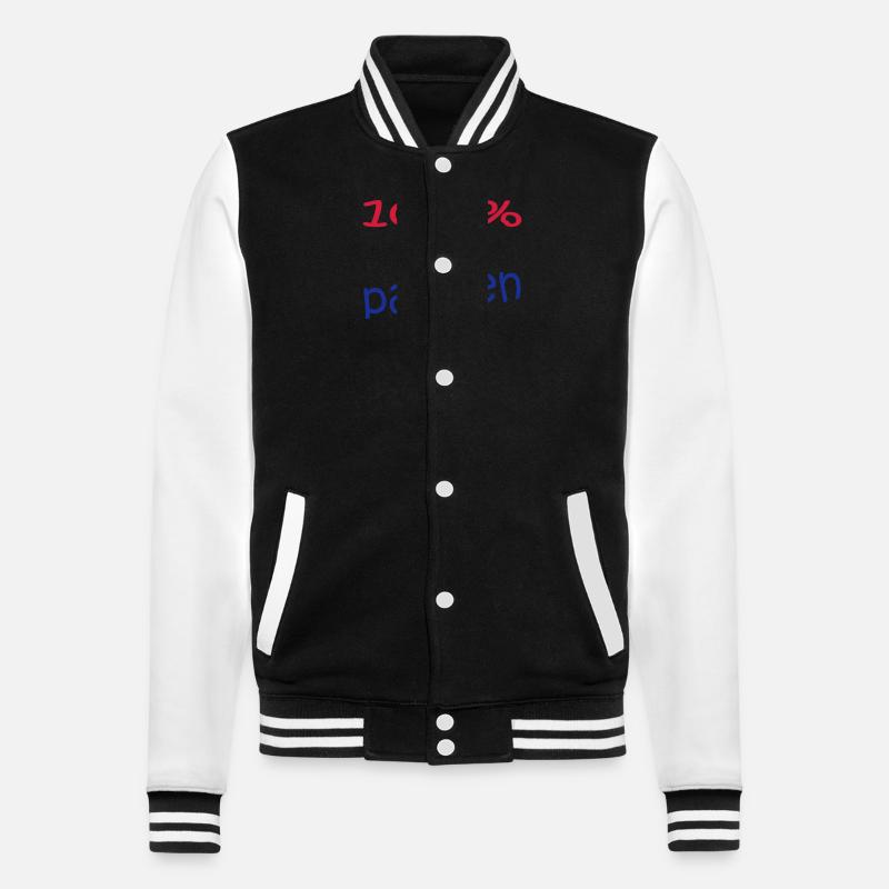 Pariser - College-Sweatjacke - Schwarz/Weiß