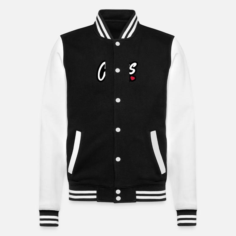 Chess Team - College Sweat Jacket - black/white