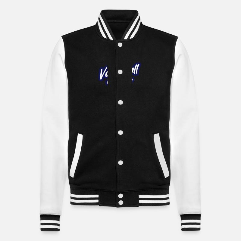 Volleyball Team - College-Sweatjacke - Schwarz/Weiß
