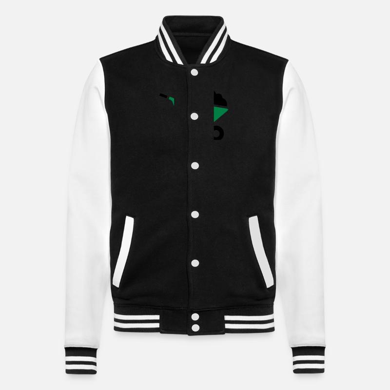 Symbole de la brouette - Veste Teddy - noir/blanc
