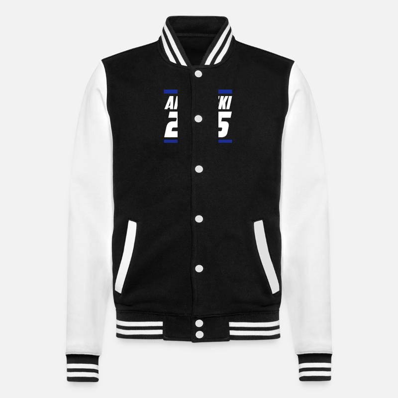Apres Ski 2025 - College-Sweatjacke - Schwarz/Weiß