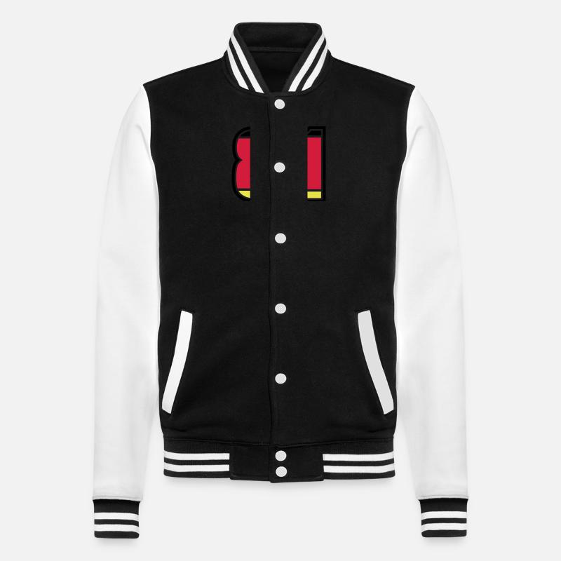 81 Numéro Allemagne Jersey - Veste Teddy - noir/blanc