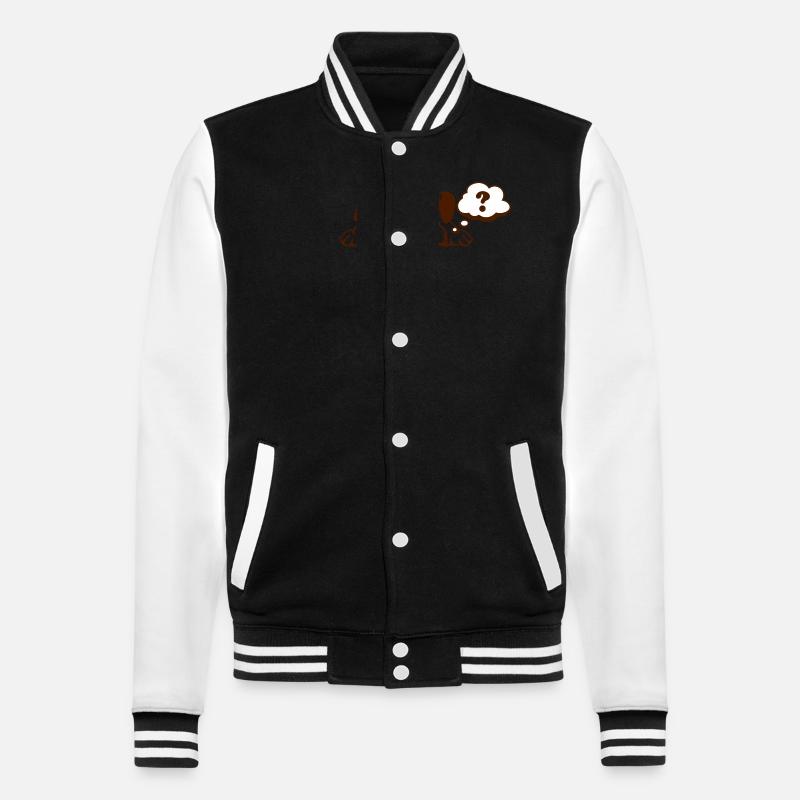 Bulle Comiques point d'interrogation - Veste Teddy - noir/blanc