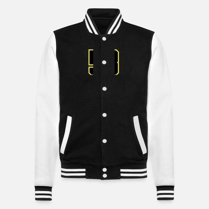 Maillot à 58 numéros - Veste Teddy - noir/blanc