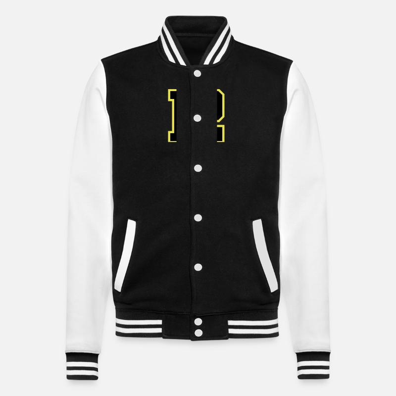 12 Number Leotard - College Sweat Jacket - black/white