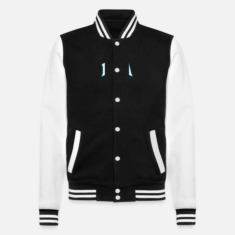Bra - College-Sweatjacke - Schwarz/Weiß