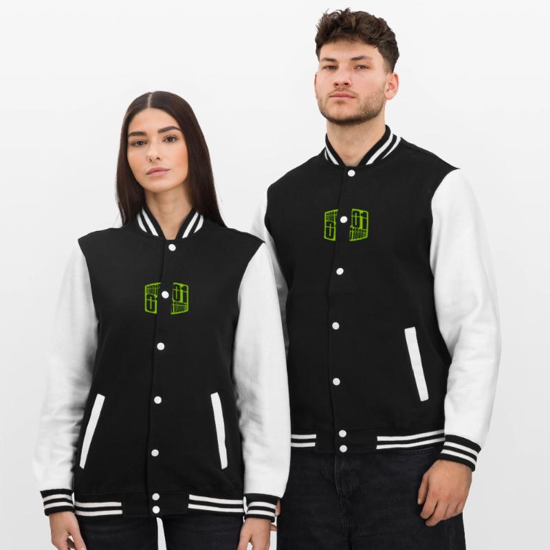 Binary Code Program Language College Sweat Jacket