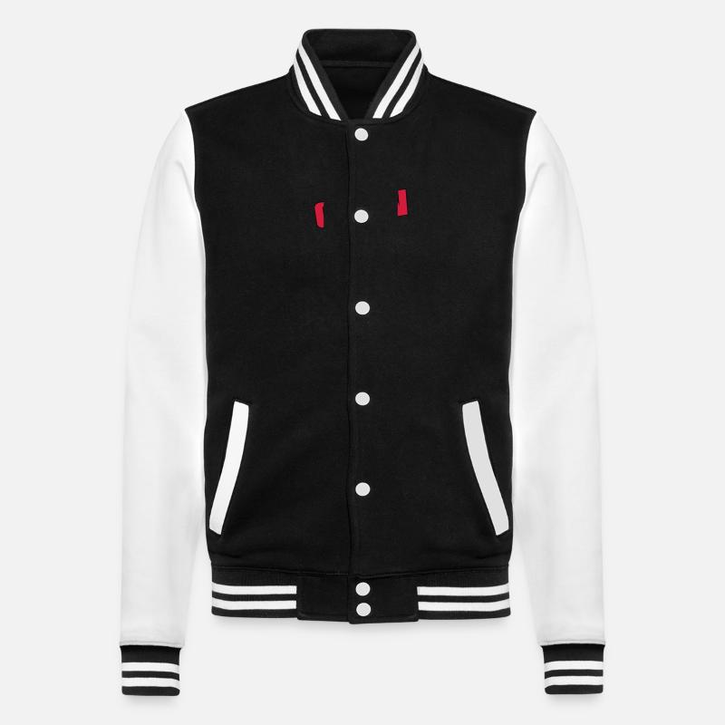 Crew - College Sweat Jacket - black/white