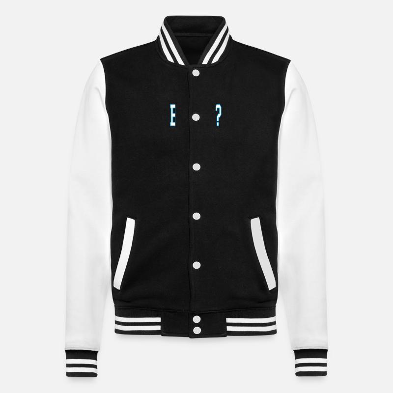 Bubatz - College Sweat Jacket - black/white