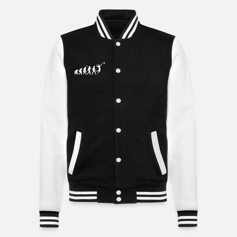 Evolution - Volleyball - Volleyballer - College-Sweatjacke - Schwarz/Weiß