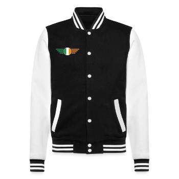 I Love Ireland Elegance Style Design T-Shirt - Veste Teddy - noir/blanc - Devant - Nik (191cm) & Marisol (170cm)